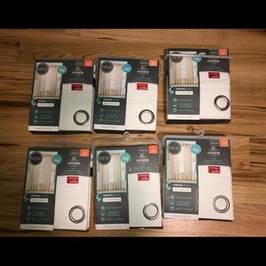 6 grommet style individual panels 84”L